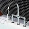 Kingston Brass KS2331CG Industrial Style Bridge Kitchen Faucet with Brass Sprayer, Polished Chrome KS2331CG - alternate 3